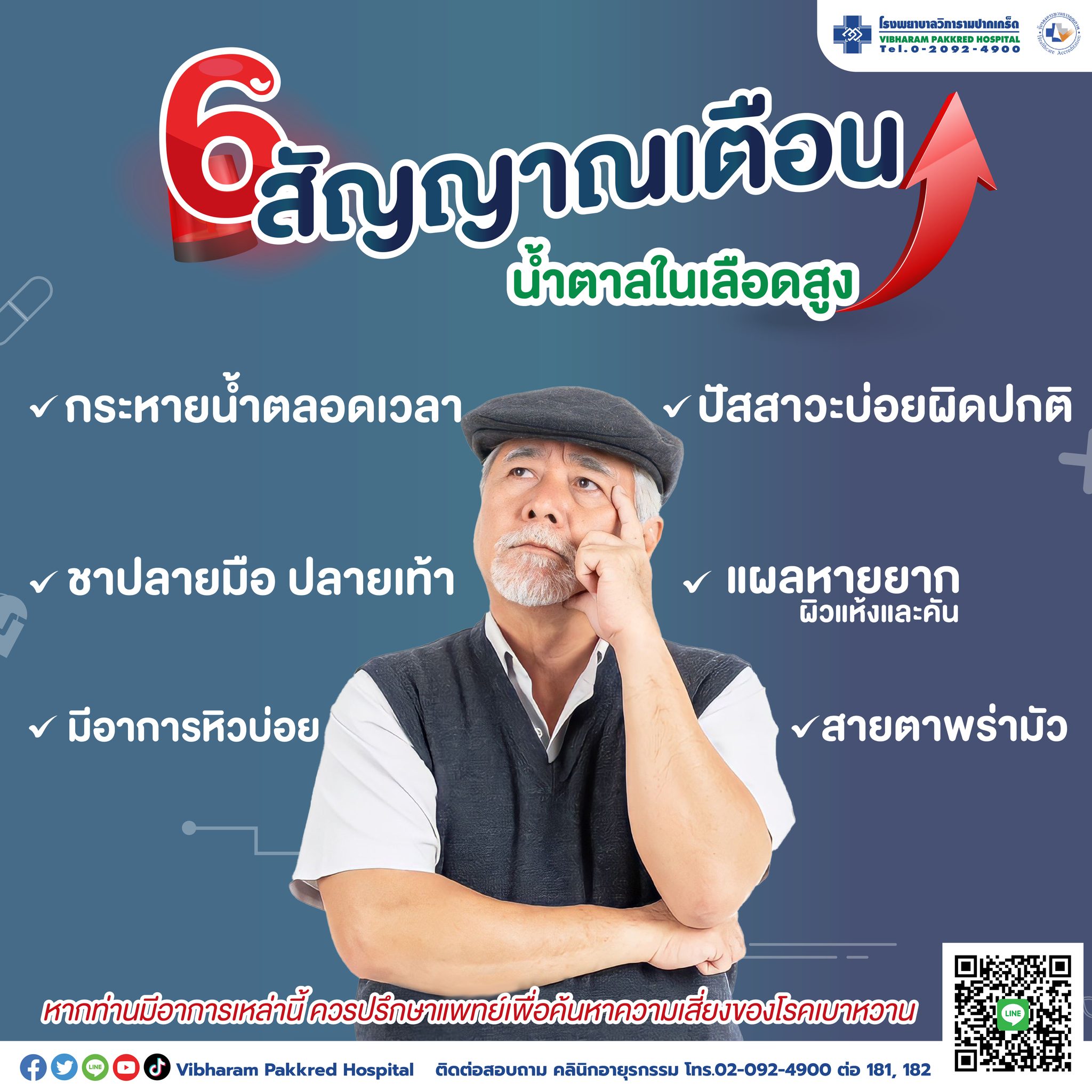 6 สัญญาณเตือน น้ำตาลในเลือดสูง