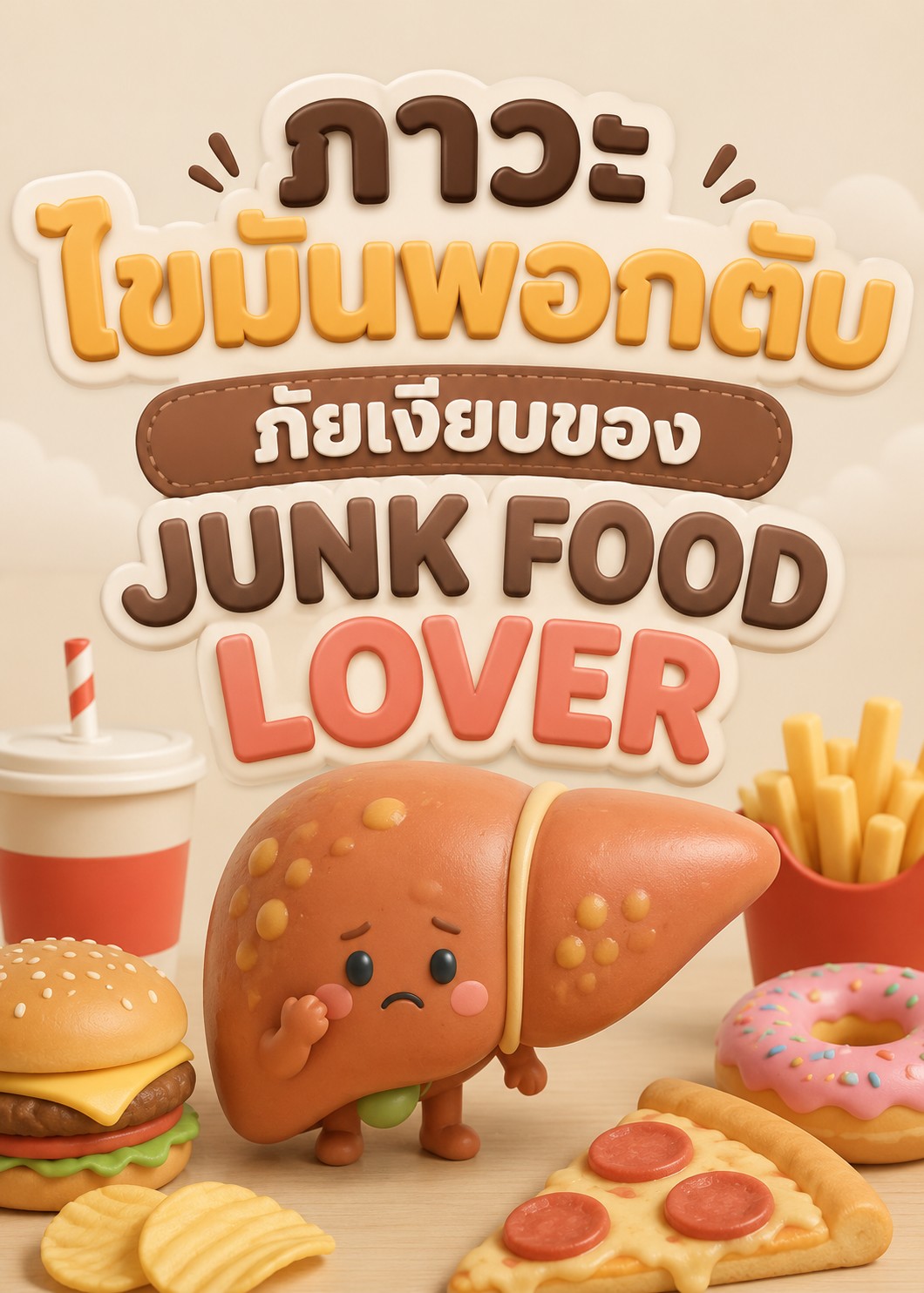 ภาวะไขมันพอกตับ ภัยเงียบของ JUNK FOOD LOVER 